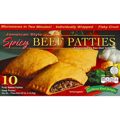 CD BEEF PATTIE SPICY 10CT