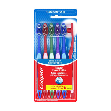 COLGATE TOOTHBRUSH  MED 6PK/12