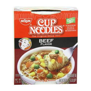 NISSIN CUP NOODLES BEEF 2.25OZ