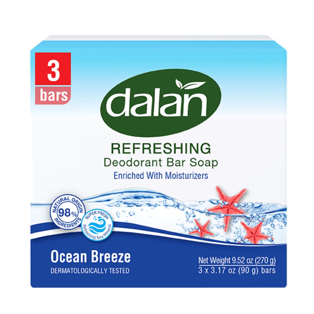DALAN BAR SOAP OCEAN BREEZE 90GRX3PK