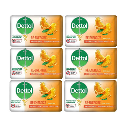 DETTOL BAR SOAP RE-ENERGIZE 100GRX6PK