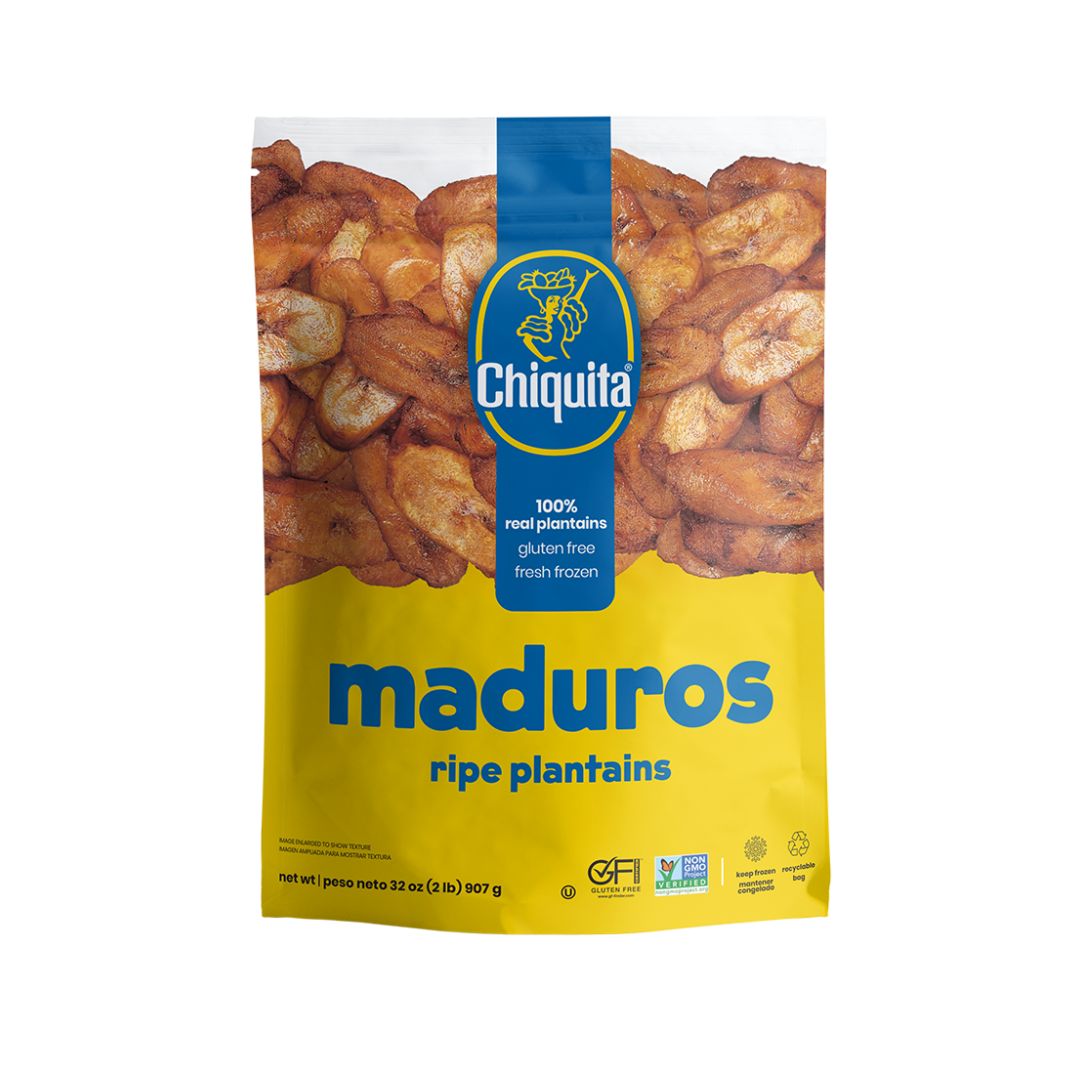 CHIQUITA - IQF MADUROS/SWEET PLANTAINS RETAIL BAG 2LB / 12