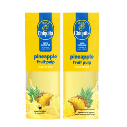 CHIQUITA- FROZEN PULP PINA-PINEAPPLE TWIN PACK 2 X 7 oz / 12