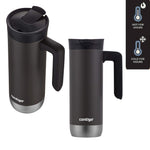 Contigo 20 oz. Superior 2.0 SnapSeal Stainless Steel Travel Mug Licorice Color