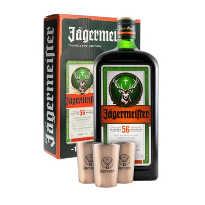 JAGERMEISTER TRAVELERS EXCLUSIVE + 3 SG 1L / 6
