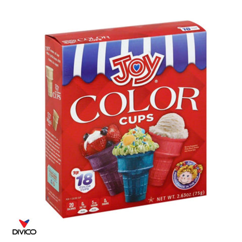 JOY COLOR CAKE CUPS 18 CT/12/C