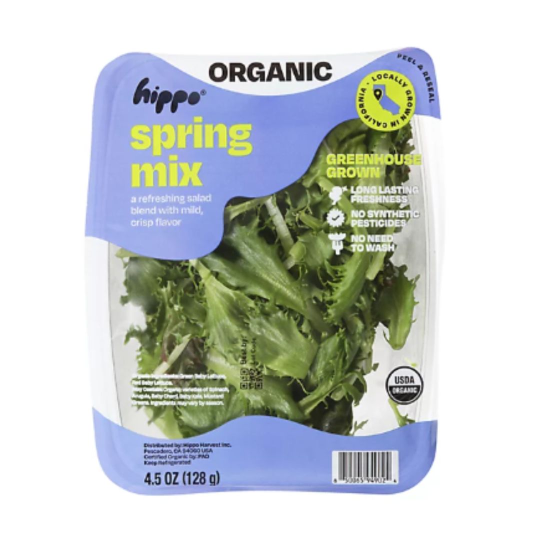 Hippo Harvest Greenhouse Spring Mix Organic 4.5oz / 6