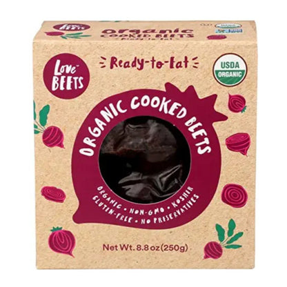LOVE BEETS Organic Cooked Beets, 8.8 OZ / 12