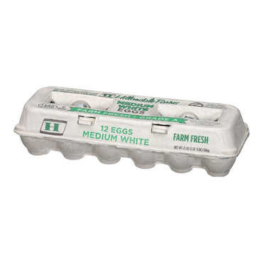 Hillandale Farms White Medium Eggs (12 ct)