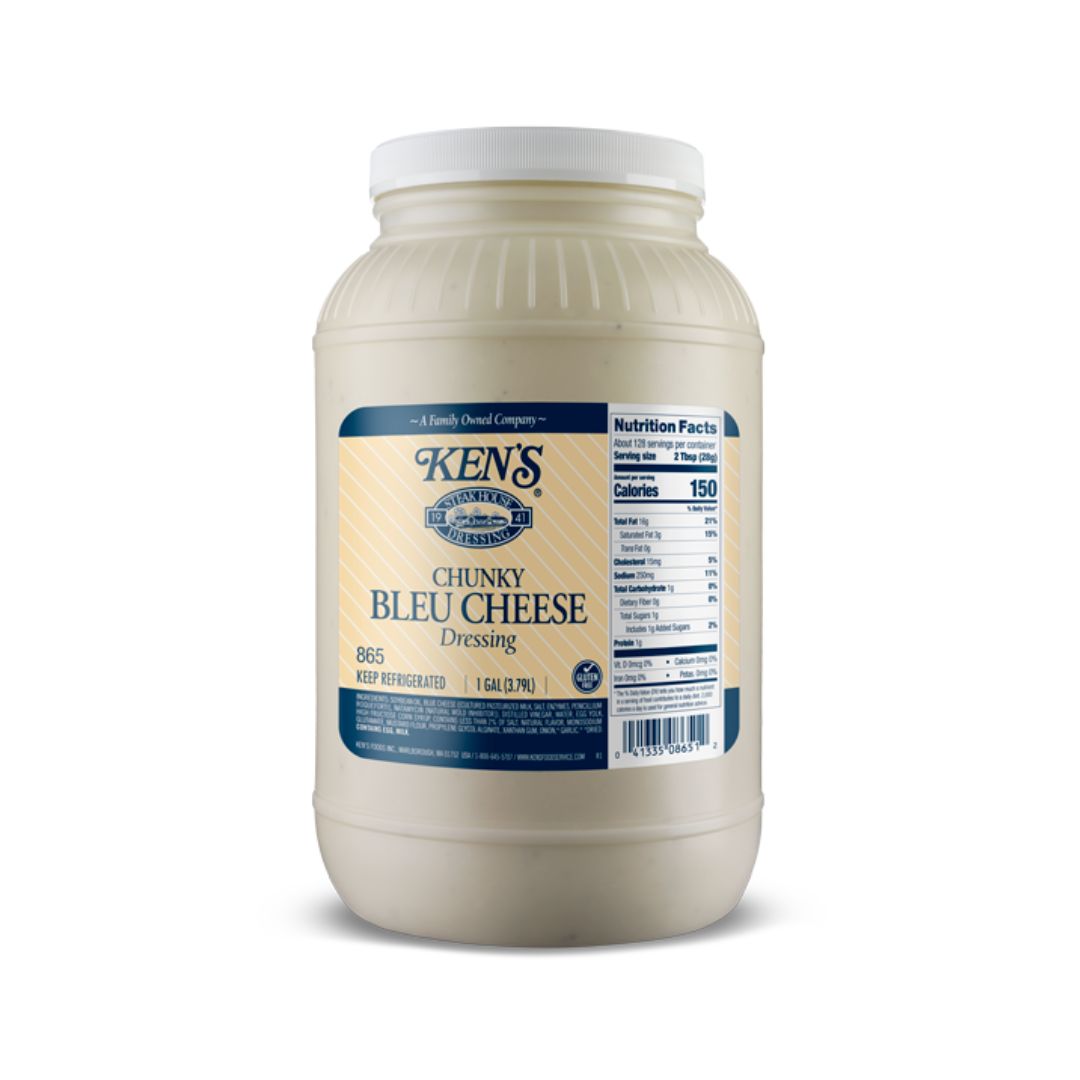 KENS DRESSING BLUE CHEESE CHUNKY 1 GALON / 4
