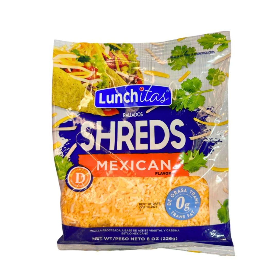 LUNCHITAS MEXICAN FLAVOR SHREDS 8OZ / 12