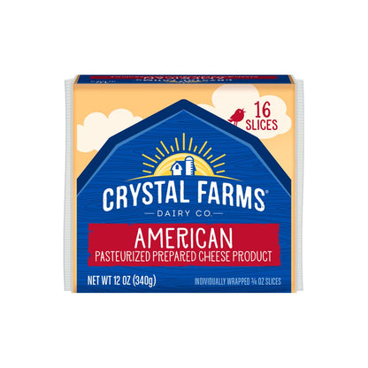 CRYSTAL FARMS AMERICAN IWS SINGLES 12-SLICES 8OZ / 12