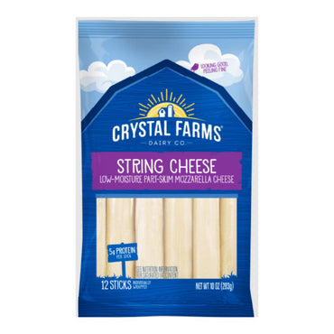 CRYSTAL FARMS MOZZARELLA IS STRING CHEESE 12CT 10OZ / 12