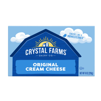 CRYSTAL FARMS ORIGINAL CREAM CHEESE (TUB) 8OZ / 12