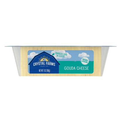 CRYSTAL FARMS GOUDA CHEESE CRACKER CUTS 7OZ / 12