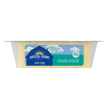 CRYSTAL FARMS GOUDA CHEESE CRACKER CUTS 7OZ / 12