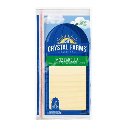 CRYSTAL FARMS MOZZARELLA SHINGLED 10-SLICES 7 OZ