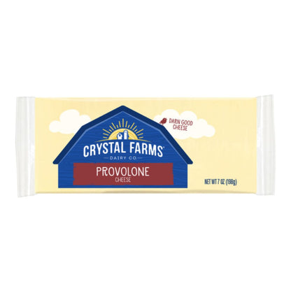 CRYSTAL FARMS PROVOLONE SHINGLED 10-SLICES 7 OZ / 12