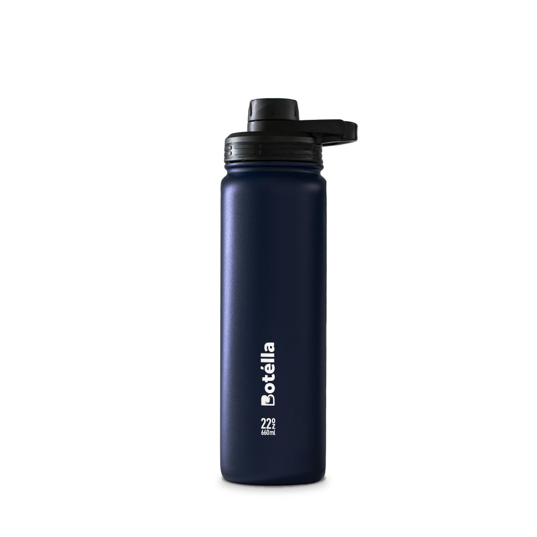 Hydra Water Bottle, Navy Blue, 22-oz.