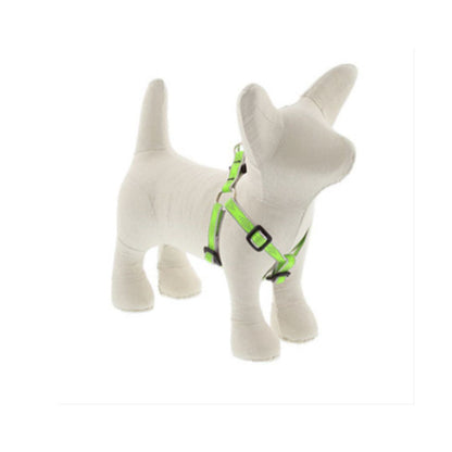Step-In Puppy & Small Dog Harness, Reflective Green Diamond Pattern, 1/2 x 12 - 18-In.