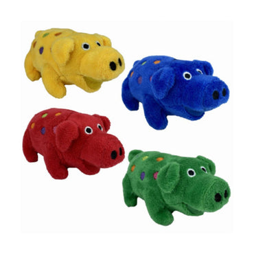Minipet Squeaky Plush Pig-Shape Dog Toys, 4 In.