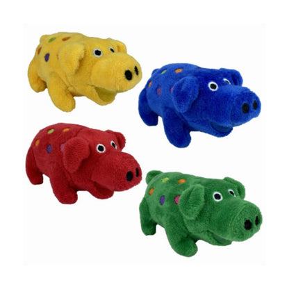 Minipet Squeaky Plush Pig-Shape Dog Toys, 4 In.