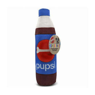 Pupsi Fun Drink Squeaky Dog Toy, 11 In.