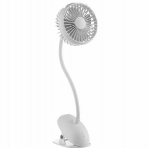 Personal Rechargeable Clip Fan, USB Cable, 3 Speeds