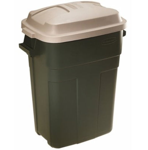30-Gallon Evergreen Plastic Trash Can