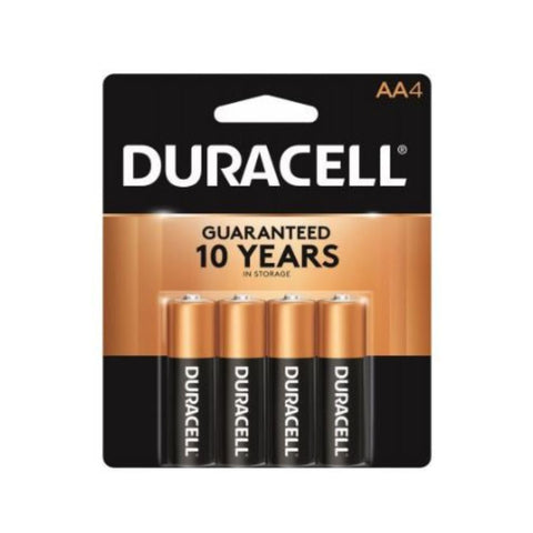 DURACELL 4PK AA ALKALINE BATTERY