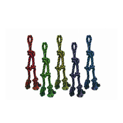 Nuts for Knots Dog Toy, Rope Tug with 2 Danglers 15-in.
