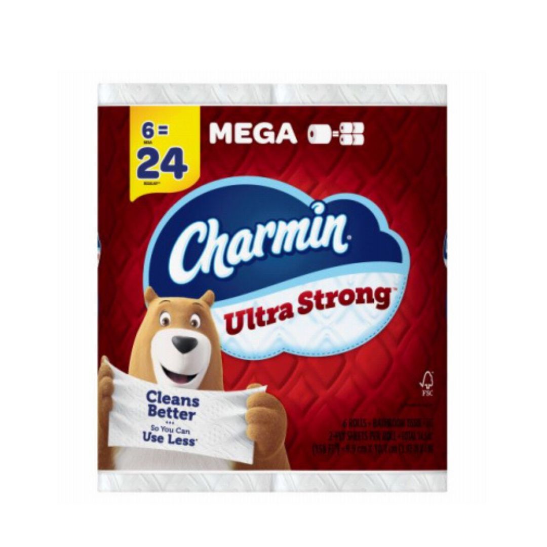 Ultra Strong Mega Roll Bath Tissue, 2-Ply, 242-Sheets Per Roll, 6-Pk.