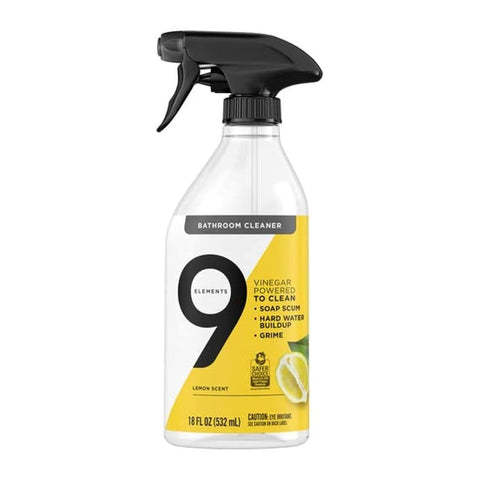 Bathroom Cleaner Spray, Lemon | 9 Elements - Vinegar Powered Cleaner