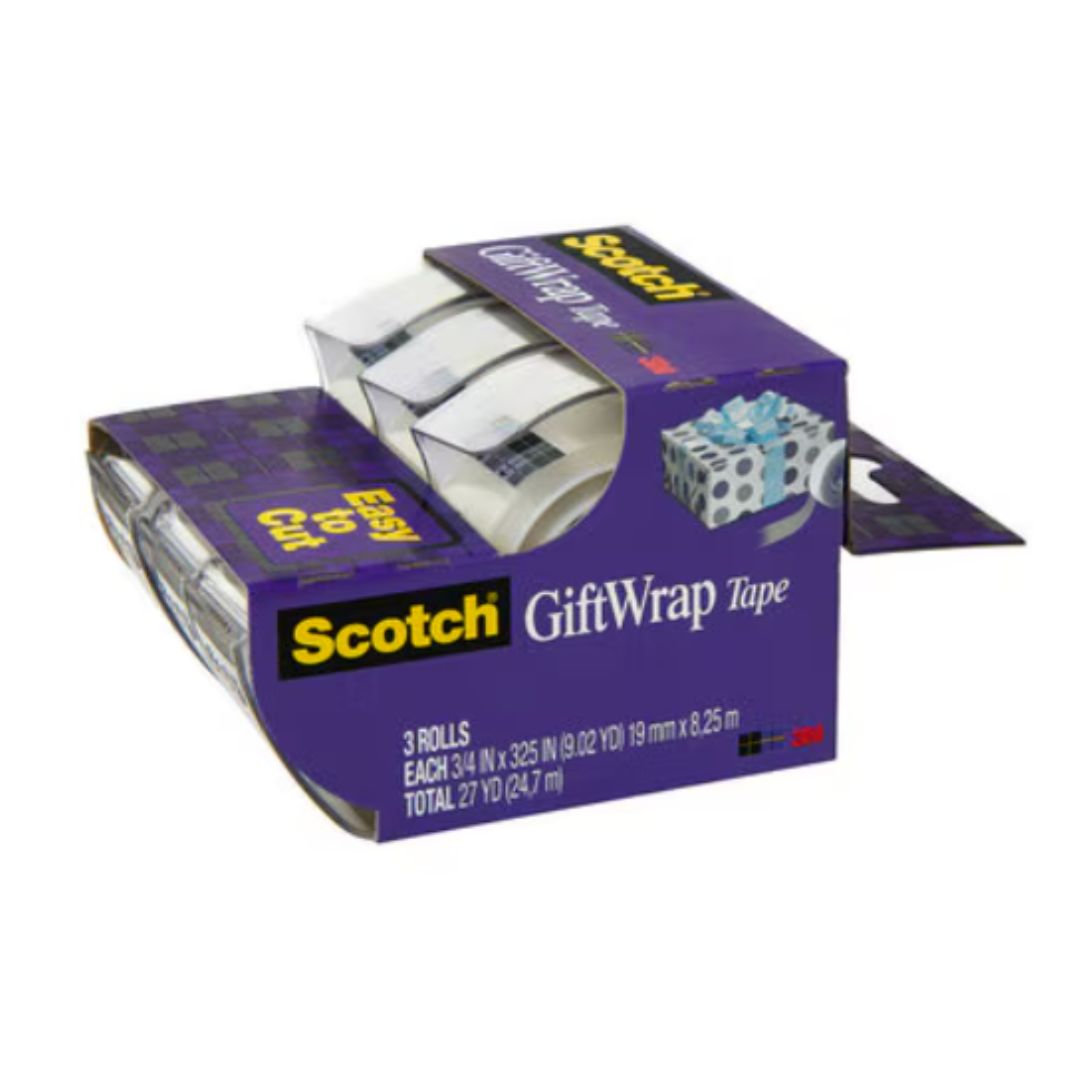 Scotch GiftWrap Tape 3/4 in x 300 in