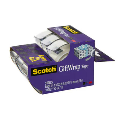 Scotch GiftWrap Tape 3/4 in x 300 in