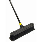 Bulldozer Push Broom, Soft Sweep, Polypropylene Fibers, 18 In.