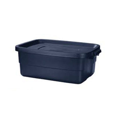 Roughneck Storage Tote, Dark Indigo Metallic, 10-Gallons