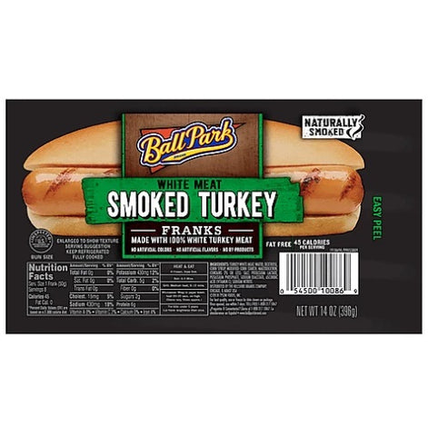 BALL PARK SMOKED TURKEY 14OZ / 12