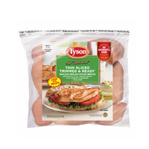 Tyson® Thin Slice Boneless Skinless Chicken Breasts 36oz