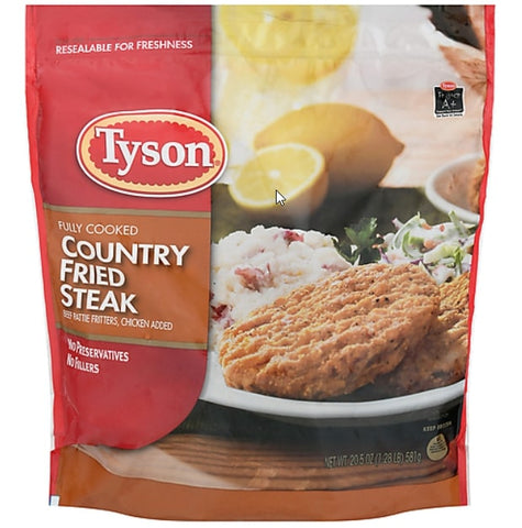 TYSON STEAK BEEF PATTIES CHICKEN ADD 8/20.5Z