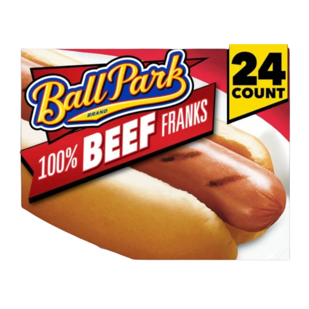 BALL PARK BEEF FRANKS 24CT /45OZ / 9 / CS