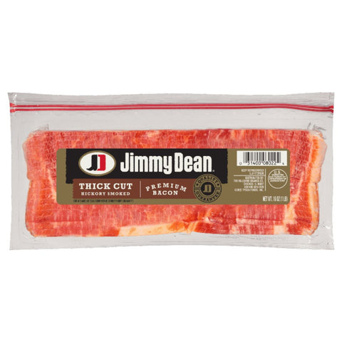 JIMMY DEAN BACON APPLE WOOD SMOKED THICK CUT 1 / 16OZ