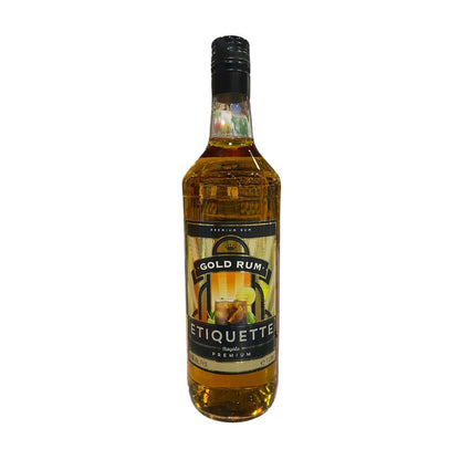ETIQUETTE GOLD RUM 40% ALCOHOL 12 X 1L