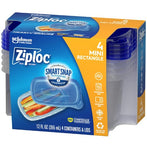 ZIPLOC CONTAINER MINI RECTANGLE 4CT/6CS