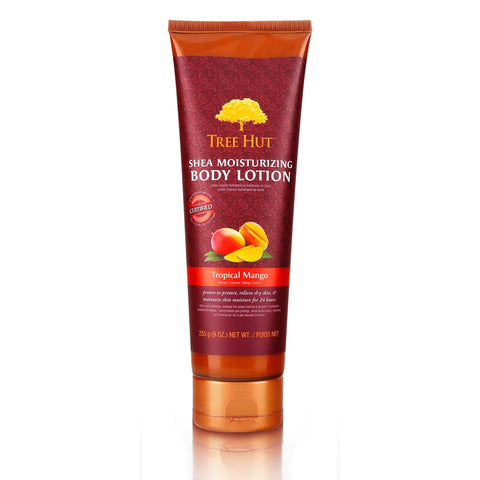 TREE HUT Shea Extra-Rich Moisturizing Lotion, Tropical Mango 9 Oz