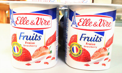 ELLE & VIRE Dessert Strawberry Fruits 125gm 4/pack 6 pack