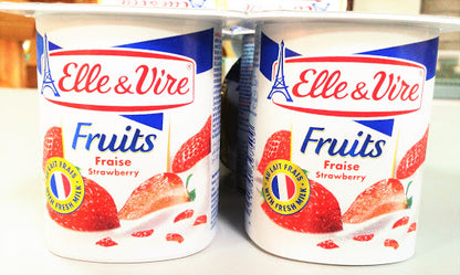 ELLE & VIRE Dessert Strawberry Fruits 125gm 4/pack 6 pack