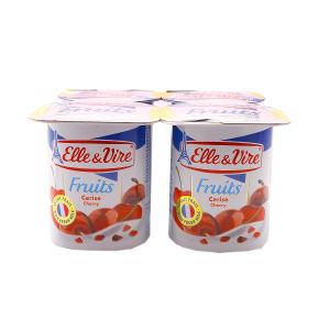 Elle & Vire Dessert Cherry Fruits 125gm 4/pack 6 pack/Case