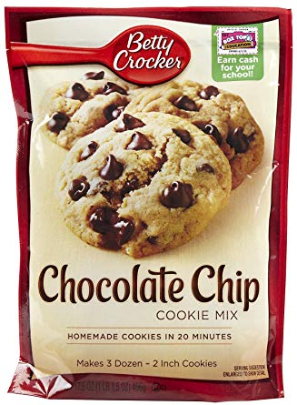 BETTY CROCKER COOKIE MIX CHOCO CHIP 17.5oz - 12 Pack