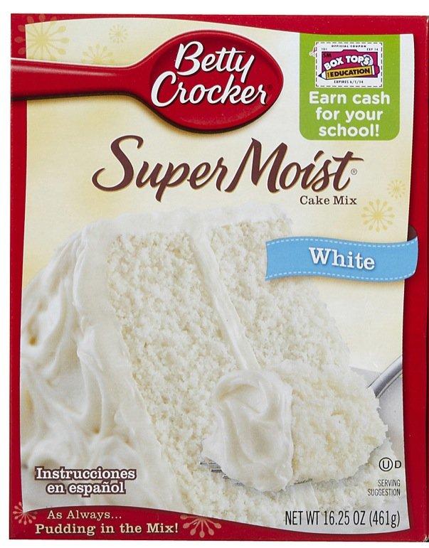 SUPER MOIST WHITE CAKE MIX 16.25 OZ / 12Pack